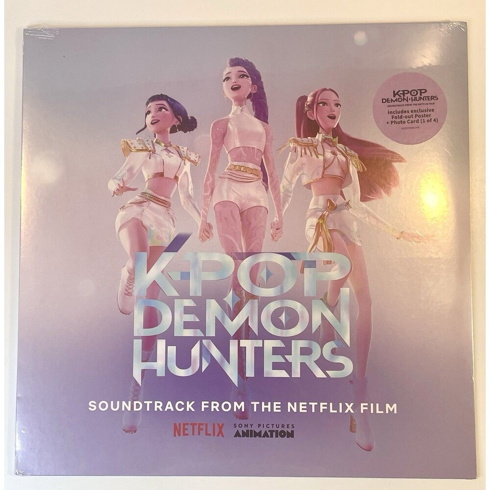 K-pop Demon Hunters Original Soundtrack Vinyl Record ,w/Poster & cards LP-189